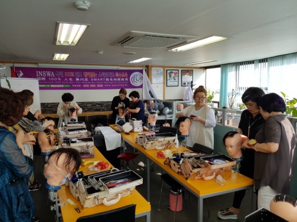 (주)알지오의 스마트가모 교육 과정 모습