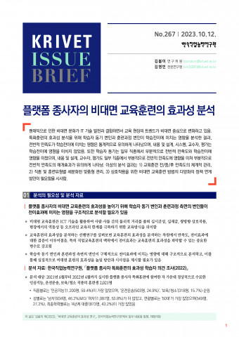 KRIVET Issue Brief 267호 표지