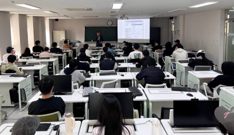 호서대학교 빅데이터AI학부 SAS프로그램 활용 교육 수업 모습
