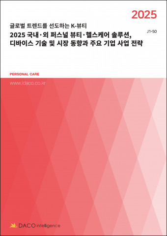 데이코산업연구소 ‘2025 국내·외 퍼스널 뷰티·헬스케어 솔루션, 디바이스 기술 및 시장 동향과 주요 기업 사업 전략’ 보고서 발간